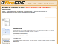 Tablet Screenshot of fr.getfiregpg.org